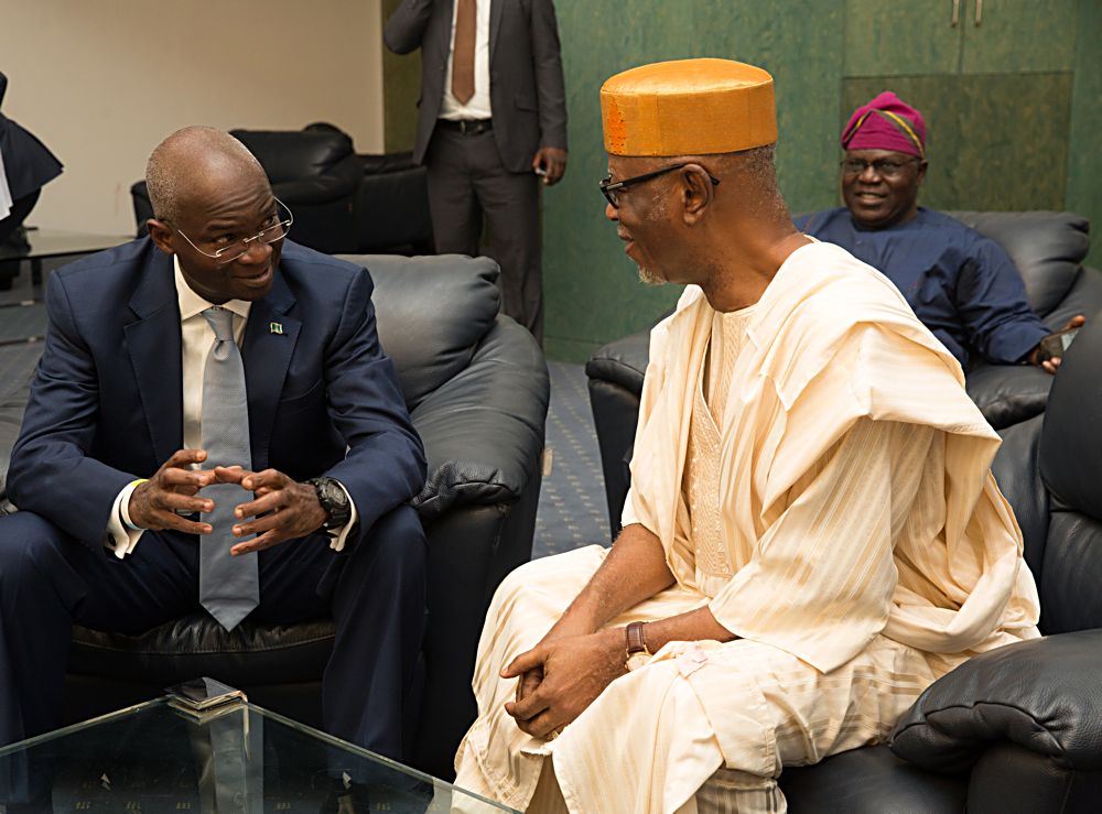 Hon Minister of Power Works  Housing Mr Babatunde Fashola SANleft and National Chairman All Progressives Congress Chief John Oyegunright  shortly before  the Opening Ceremony the 11th Abuja Housing Show on the theme Solving Nigerias Housing Challenge through Innovative Finance and Infrastructure Solutions organized by Fesadeb Media Group at the International  Conference Centre Abuja on Monday 17th July 2017