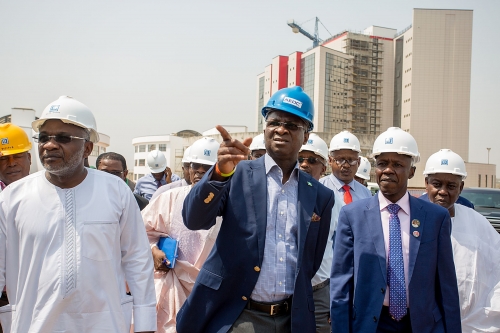 Hon Minister of Power Works  Housing Mr Babatunde FasholaSAN2nd leftMinister of State Surv Suleiman Zarma HassanleftPermanent Secretary Works  Housing Mr Muhammad Bakar Acting Chairman Economic and Financial Crimes Commission EFCC Mr Ibrahim Magu2nd leftPrincipal Partner Ericon Bello  Associates Arc Ibrahim Murtalaleft and othersduring the Ministers inspection of the EFCCs New Office Building at the Airport Road Jabi Abuja on Monday 22nd January 2018