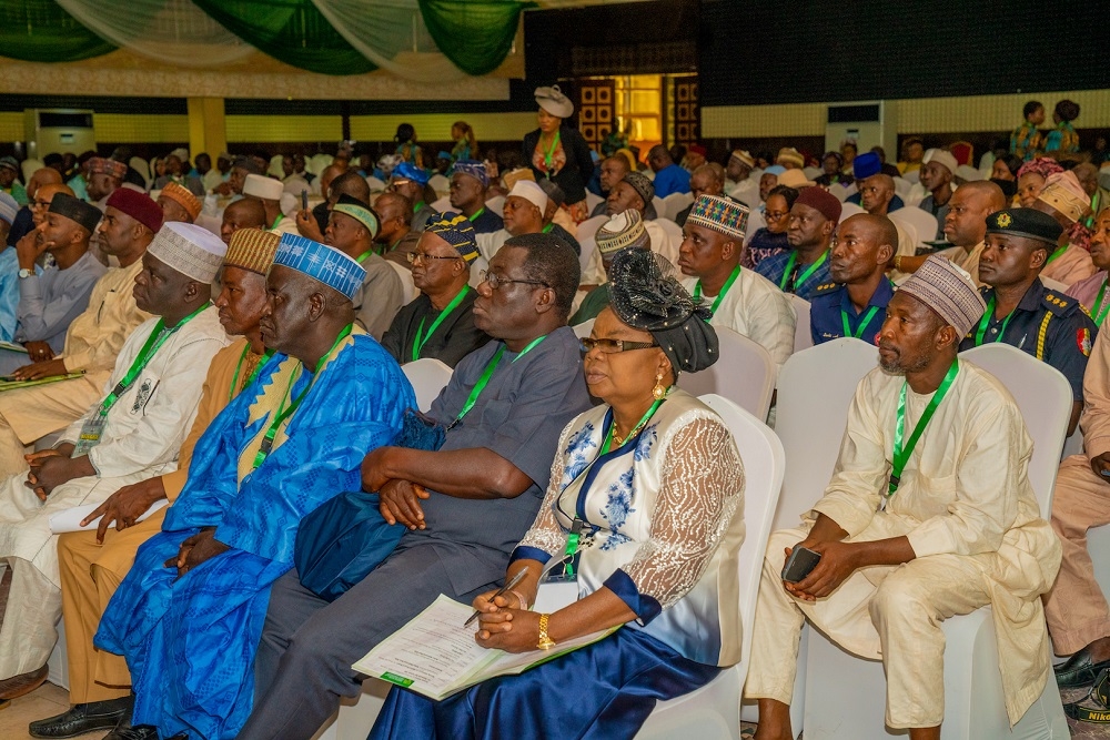 Cross section of the Participants  during  the 8th Meeting of the National Council on Lands  Housing and Urban Development with the theme   Housing Development and Consumer Credit as Strategies for National Prosperity   held at the Main Auditorium  Chida Hotel   Utako District  Federal Capital Territory  Abuja on Thursday 7th  November 2019