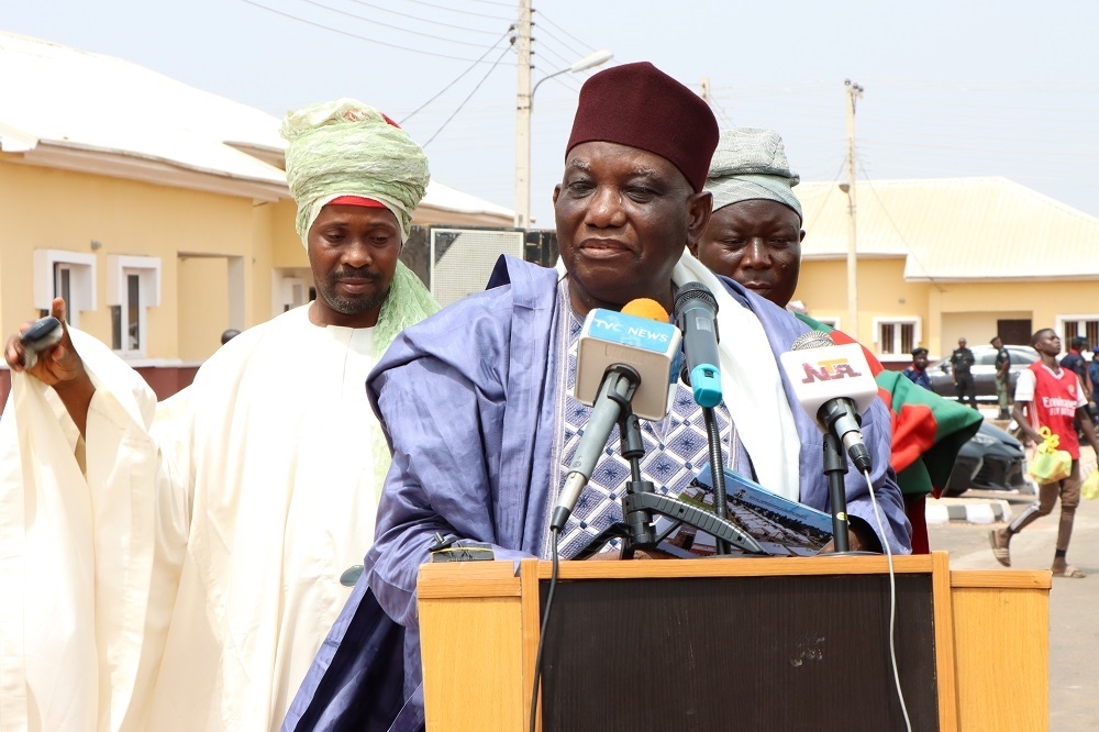 REPRESENTATIVE OF THE EMIR OF LAFIA AT THE OFFICIAL COMMISSIONING OF THE NATIONAL HOUSING PROGRAMME IN NASARAWA STATE