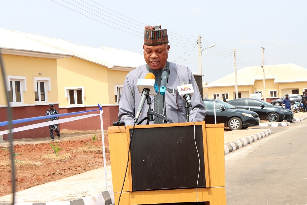 ENGR. VALENTINE NWAIMO, ZONAL DIRECTOR HOUSING NORTH CENTRAL AT THE OFFICIAL COMMISSIONING OF THE NATIONAL HOUSING PROGRAMME IN NASARAWA STATE