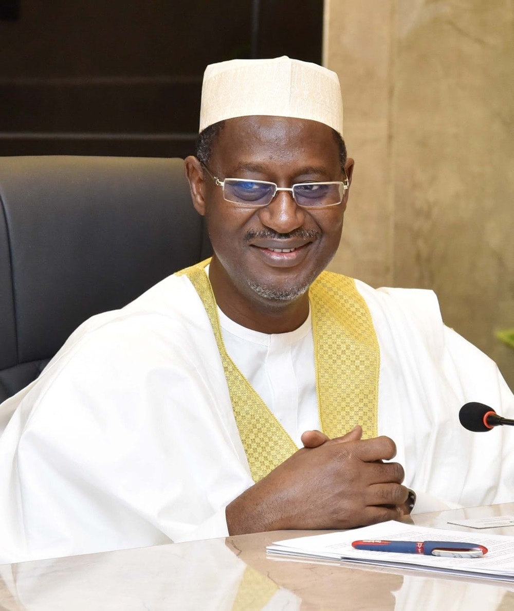 Minister of Housing and Urban Development, Arc. Ahmed Musa Dangiwa during the courtesy visit by the Fiscal Responsibility Commission (FRC) at the Ministry's headquarters in Abuja, Tuesday 28th November 2023