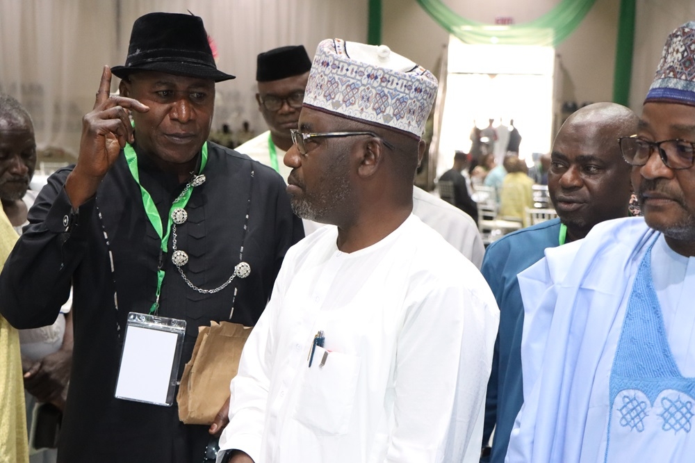 L – R. Director Urban and Regional Dev. Department, Dr. Olakunde Akinola, Mr. Kolapo Raheem, Director, Planning, Research and Statistics, Permanent Secretary, Federal Ministry of Works and Housing, Mr. Mahmuda Mamman, Mallam Rabiu Yunusa, Permanent Secretary, Kaduna State Ministry of Housing and Urban Development, Mrs. Lucy Uzodima, Director Public Building and Housing Development and Director, Engineering Services Dept, Engr. Cyril Onyeneke at the 12th Meeting of the National Council on Lands, Housing and Urban Development holding at Umaru Musa Yar Adua Conference Centre, Independence Way, Kaduna, Kaduna State on the 13th – 17th November, 2023