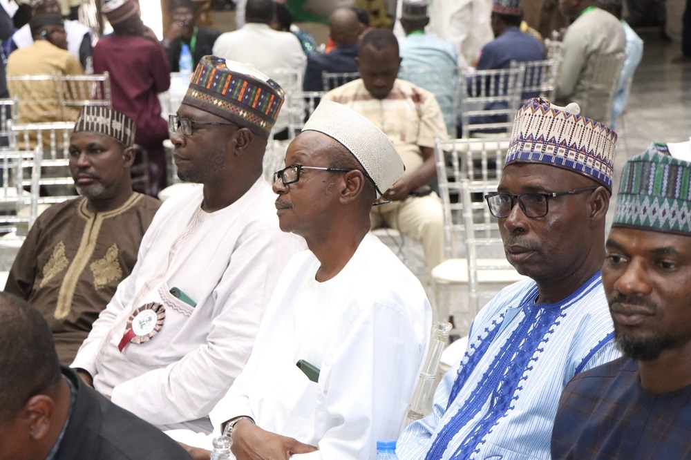 L – R. Director Urban and Regional Dev. Department, Dr. Olakunde Akinola, Mr. Kolapo Raheem, Director, Planning, Research and Statistics, Permanent Secretary, Federal Ministry of Works and Housing, Mr. Mahmuda Mamman, Mallam Rabiu Yunusa, Permanent Secretary, Kaduna State Ministry of Housing and Urban Development, Mrs. Lucy Uzodima, Director Public Building and Housing Development and Director, Engineering Services Dept, Engr. Cyril Onyeneke at the 12th Meeting of the National Council on Lands, Housing and Urban Development holding at Umaru Musa Yar Adua Conference Centre, Independence Way, Kaduna, Kaduna State on the 13th – 17th November, 2023