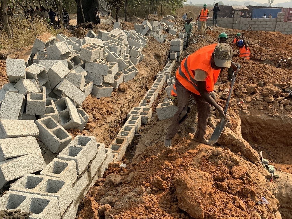 The Honourable Minister of Housing and Urban Development, Arch. Ahmed Musa Dangiwa, the Hon. Minister of State, Abdullahi Tijjani Gwarzo, Permanent Secretary, Dr. Marcus Ogunbiyi and Some Directors inspect work at the site for the proposed Renewed Hope City at Karsana Estate Phase 3, Abuja