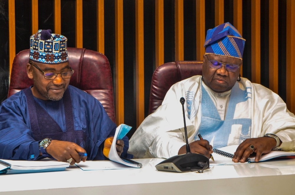 Handover ceremony of the new Permanent Secretary, Federal Ministry of Housing and Urban Development, Dr. Marcus O. Ogunbiyi, outgoing Permanent Secretary, Federal Ministry of Works and Housing, Mahmuda Mamman and the new Permanent Secretary, Federal Ministry of Works, Yakubu A. Kofarmata at the Ministry’s Headquarter on the 12th of January, 2024