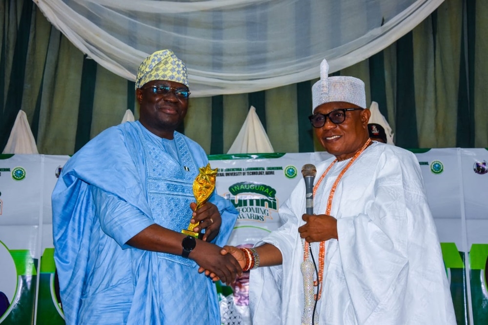 Occasion of the Conferment of Pacesetter Award on Dr Marcus Ogunbiyi, Permanent Secretary,  Federal Ministry of Housing and Urban Development by the Department of Agricultural Engineering,  Federal University of Technology,  Akure, Wednesday,  March 13th, 2024