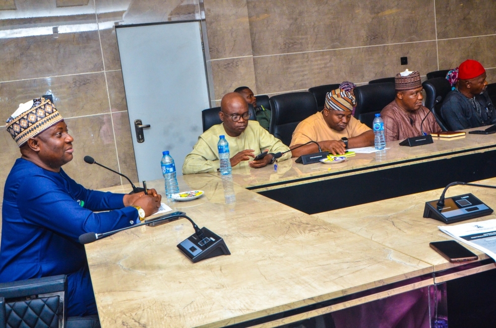 Permanent Secretary, FMHUD, Dr Marcus Ogunbiyi   at a Sensitisation Workshop on PMS for Directors and Heads of Unit,Thursday,  March 28th,2024