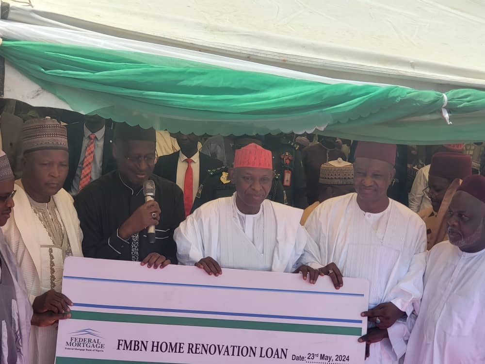 The groundbreaking ceremony of the Federal Government 500 Housing Units Renewed Hope Housing City, Lambu, Tofa LGA, Kano State