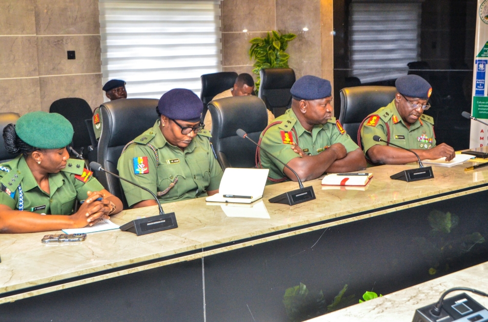 Courtesy visit of MD/CEO Nigerian Army Post Service Housing Development Limited, Major Gen JD Omale to the Hon Minister,  Housing and Urban Development,  Tuesday,  July 16th, 2024