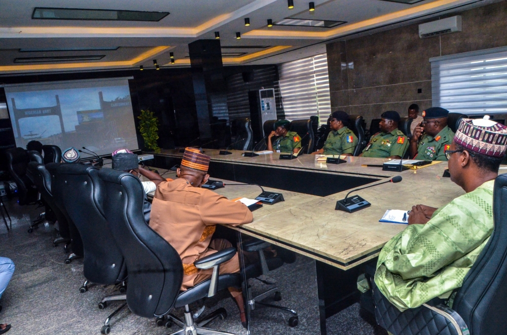 Courtesy visit of MD/CEO Nigerian Army Post Service Housing Development Limited, Major Gen JD Omale to the Hon Minister,  Housing and Urban Development,  Tuesday,  July 16th, 2024