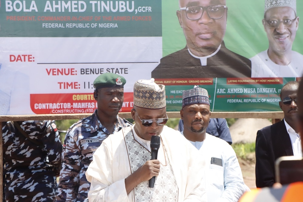 OFFICIAL GROUNDBREAKING CEREMONY OF THE 250-HOUSING UNITS RENEWED HOPE ESTATE IN BENUE STATE ON FRIDAY 5TH JULY 2024