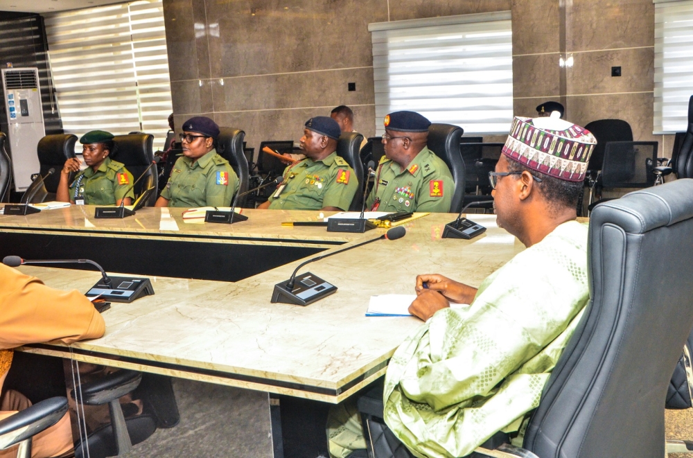 Courtesy visit of MD/CEO Nigerian Army Post Service Housing Development Limited, Major Gen JD Omale to the Hon Minister,  Housing and Urban Development,  Tuesday,  July 16th, 2024