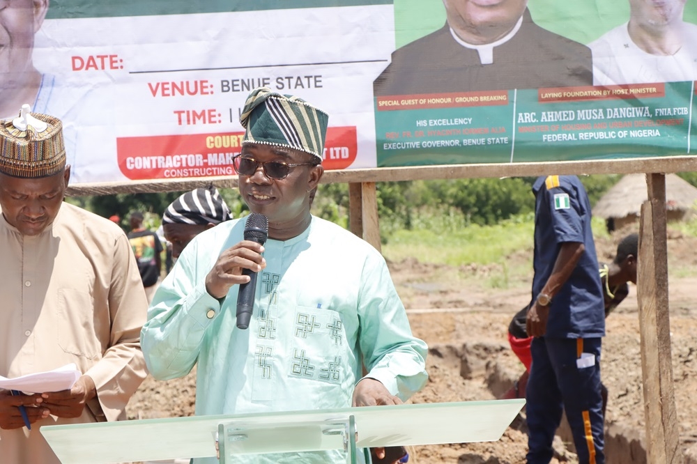 OFFICIAL GROUNDBREAKING CEREMONY OF THE 250-HOUSING UNITS RENEWED HOPE ESTATE IN BENUE STATE ON FRIDAY 5TH JULY 2024