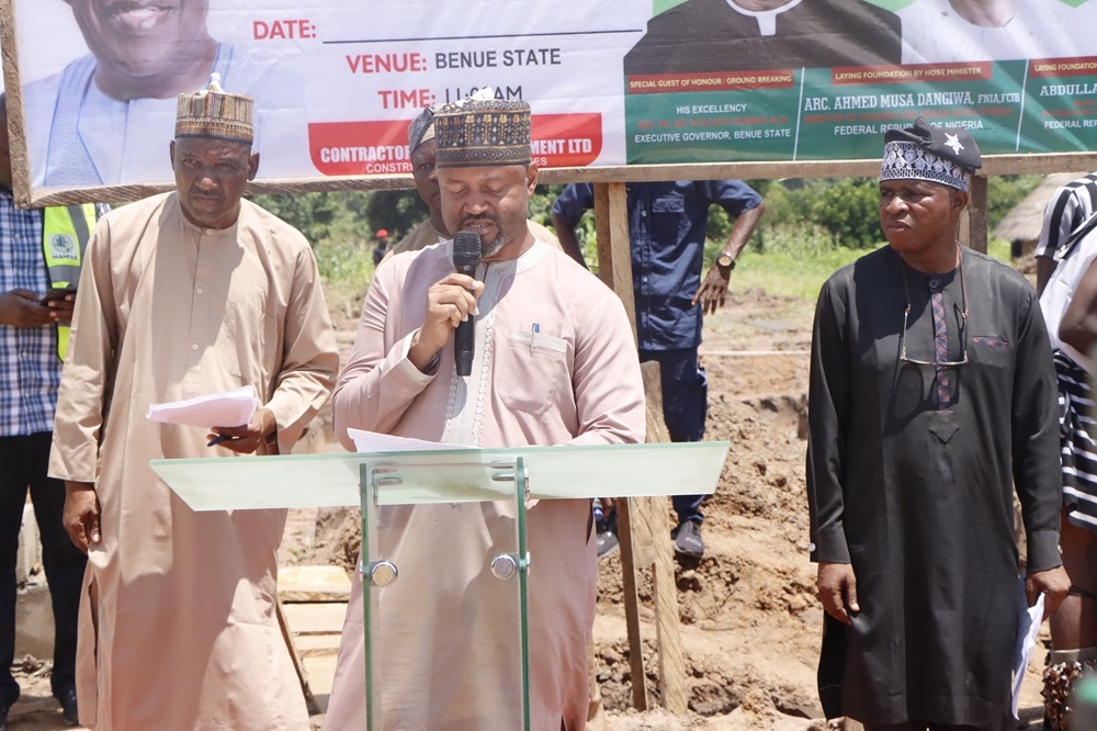 OFFICIAL GROUNDBREAKING CEREMONY OF THE 250-HOUSING UNITS RENEWED HOPE ESTATE IN BENUE STATE ON FRIDAY 5TH JULY 2024