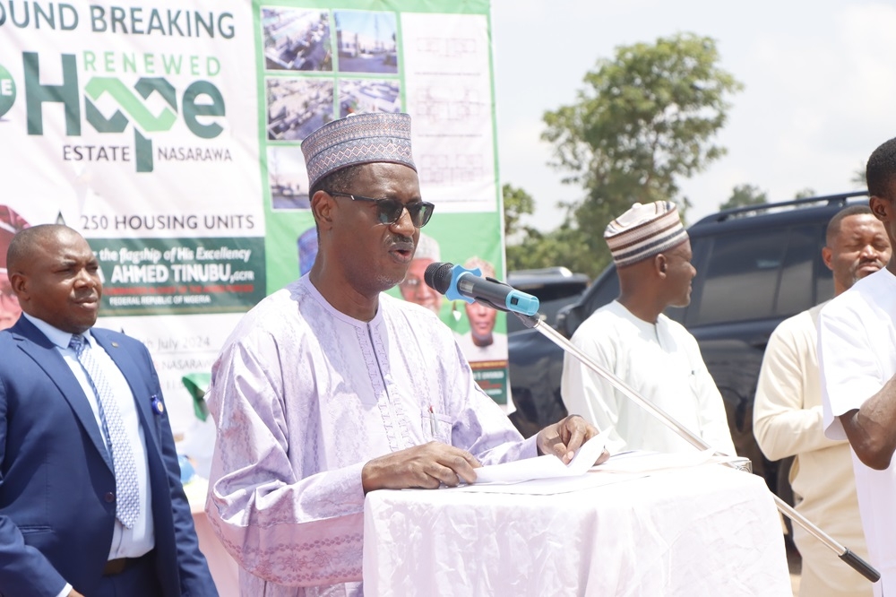 The Ground-Breaking Of The 250-Housing Unit Renewed Hope Estate In Nasarawa State On Saturday, July 6, 2024