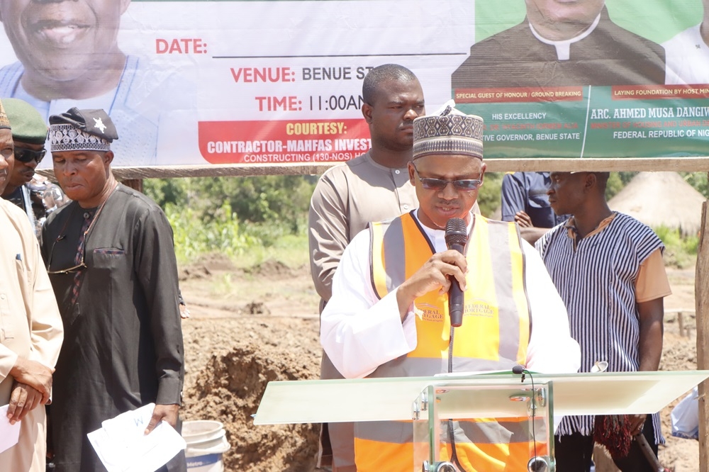 OFFICIAL GROUNDBREAKING CEREMONY OF THE 250-HOUSING UNITS RENEWED HOPE ESTATE IN BENUE STATE ON FRIDAY 5TH JULY 2024