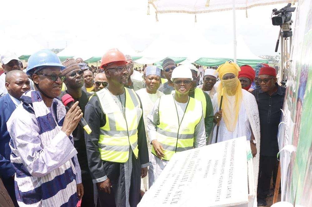 The Ground-Breaking Of The 250-Housing Unit Renewed Hope Estate In Nasarawa State On Saturday, July 6, 2024