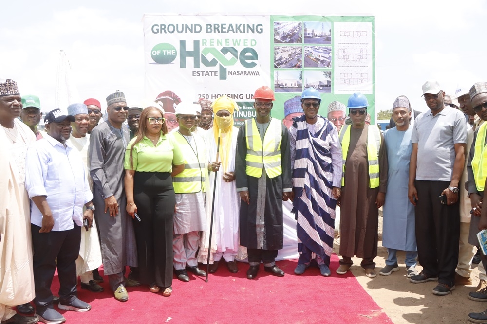 The Ground-Breaking Of The 250-Housing Unit Renewed Hope Estate In Nasarawa State On Saturday, July 6, 2024