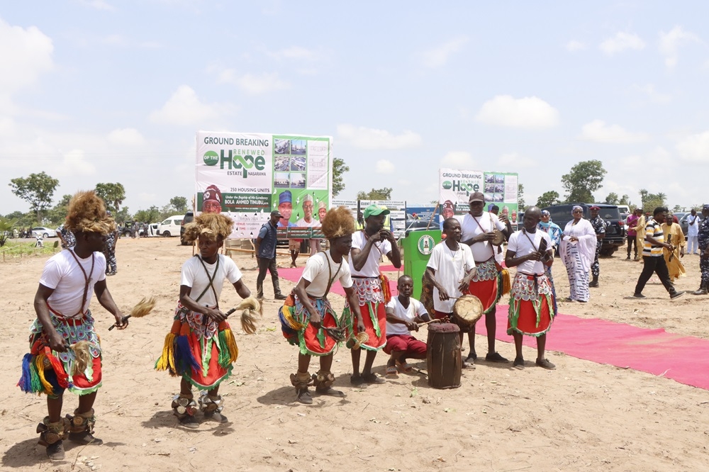 The Ground-Breaking Of The 250-Housing Unit Renewed Hope Estate In Nasarawa State On Saturday, July 6, 2024