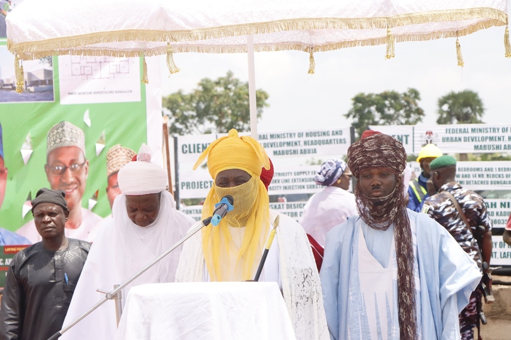 The Ground-Breaking Of The 250-Housing Unit Renewed Hope Estate In Nasarawa State On Saturday, July 6, 2024