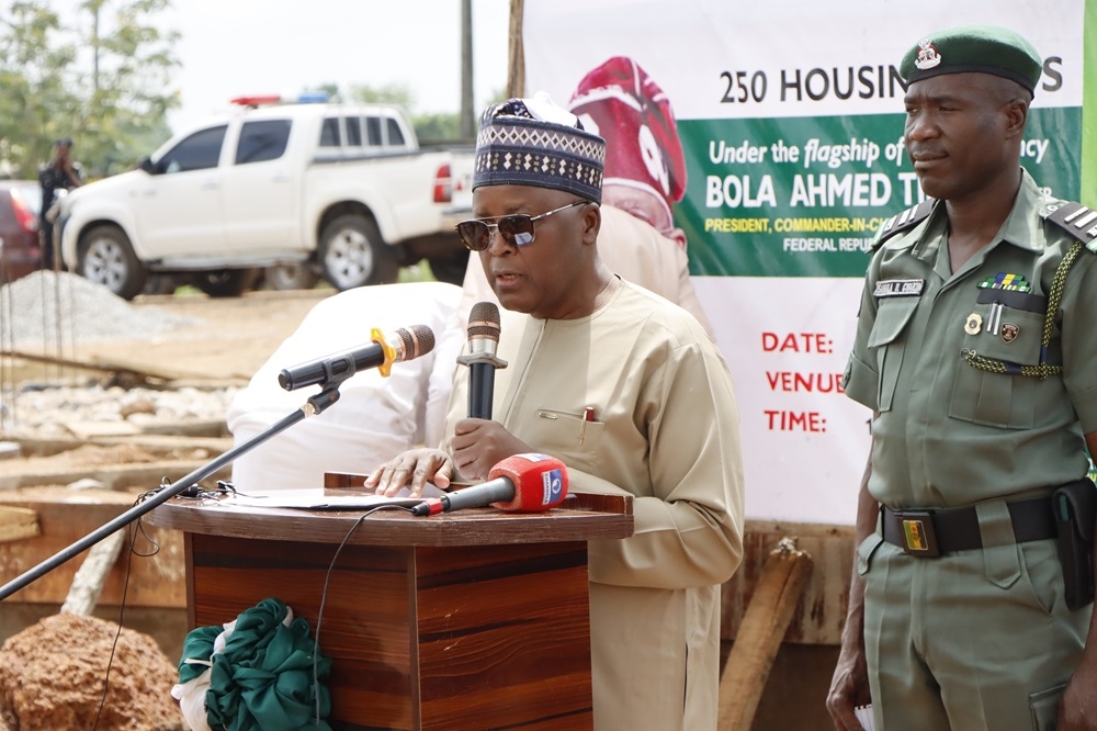 Ground-Breaking For The 250-Housing Unit Renewed Hope Estate In Oyo State On Tuesday, July 9, 2024