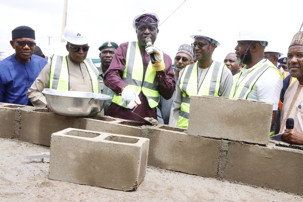 Ground-Breaking For The 250-Housing Unit Renewed Hope Estate In Oyo State On Tuesday, July 9, 2024