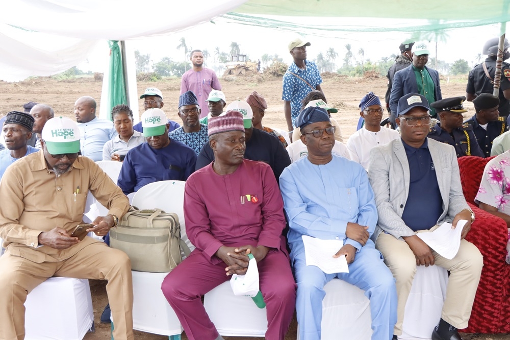 Ground-Breaking Of The 250-Housing Unit Renewed Hope Estate In Osun State On Tuesday, July 2, 2024