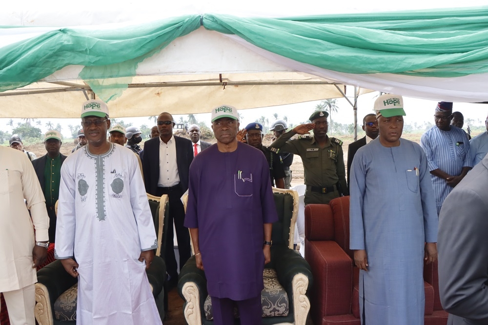 Ground-Breaking Of The 250-Housing Unit Renewed Hope Estate In Osun State On Tuesday, July 2, 2024