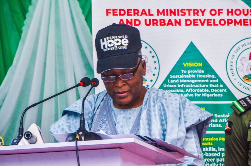 Ministerial Briefing Marking one Year in office of the Honourable Minister Of Housing &Urban development Arc. Ahmed Musa Dangiwa; and Hon. Minister of State for Housing and urban Development, Eng. Abdullahi Tijjani Gwarzo. Thursday 22nd-08-2024