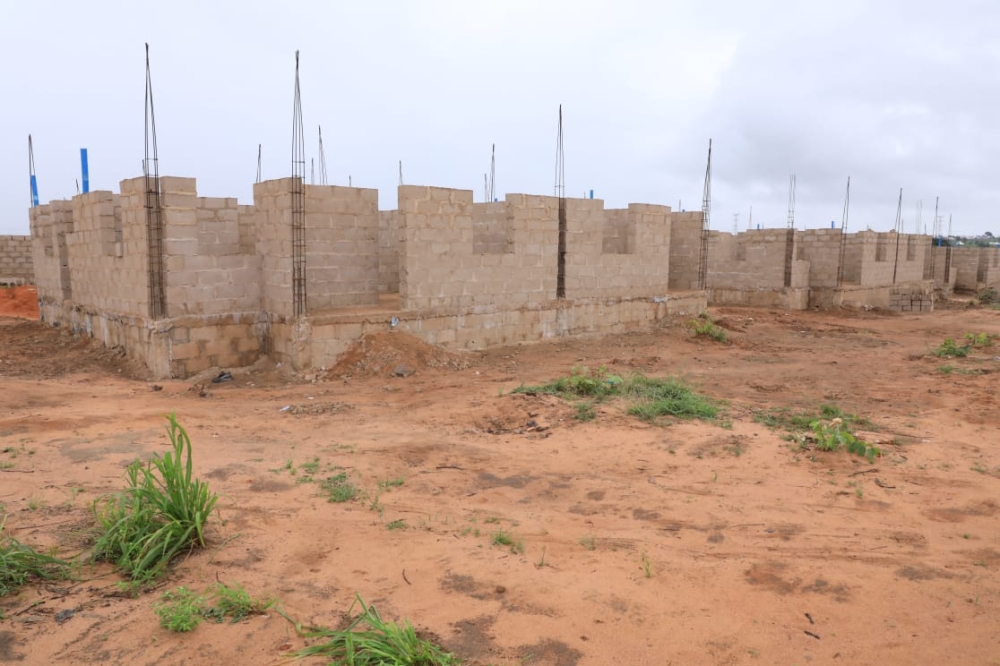 Inspection visit of Renewed Hope Housing Estate, Lafiya, Nassarawa State by the Director (Public Building & Housing Development), QS Pemi Temitope in company of the Director (Press & Public Relations),  Salisu Badamasi Haiba.