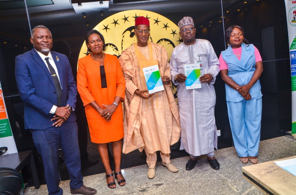 Hon Minister , Housing and Urban Development,  Arc. Ahmed Musa Dangiwa declaring open a Training Workshop on Green Buildings Practices for the Staff of Professional Developments of the Ministry,  Wednesday,  October 30th, 2024