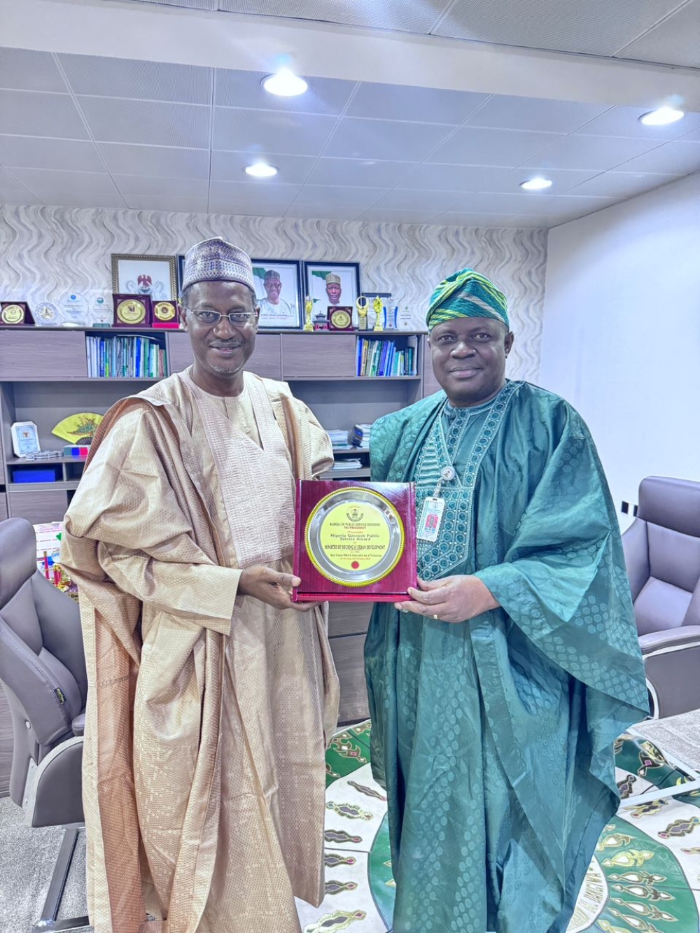 The Honorable Minister has today delivered the “GovTech Award” by Bureau of Public Service Reform to the Permanent Secretary. The ministry won the overall best MDA in use of innovative technology.