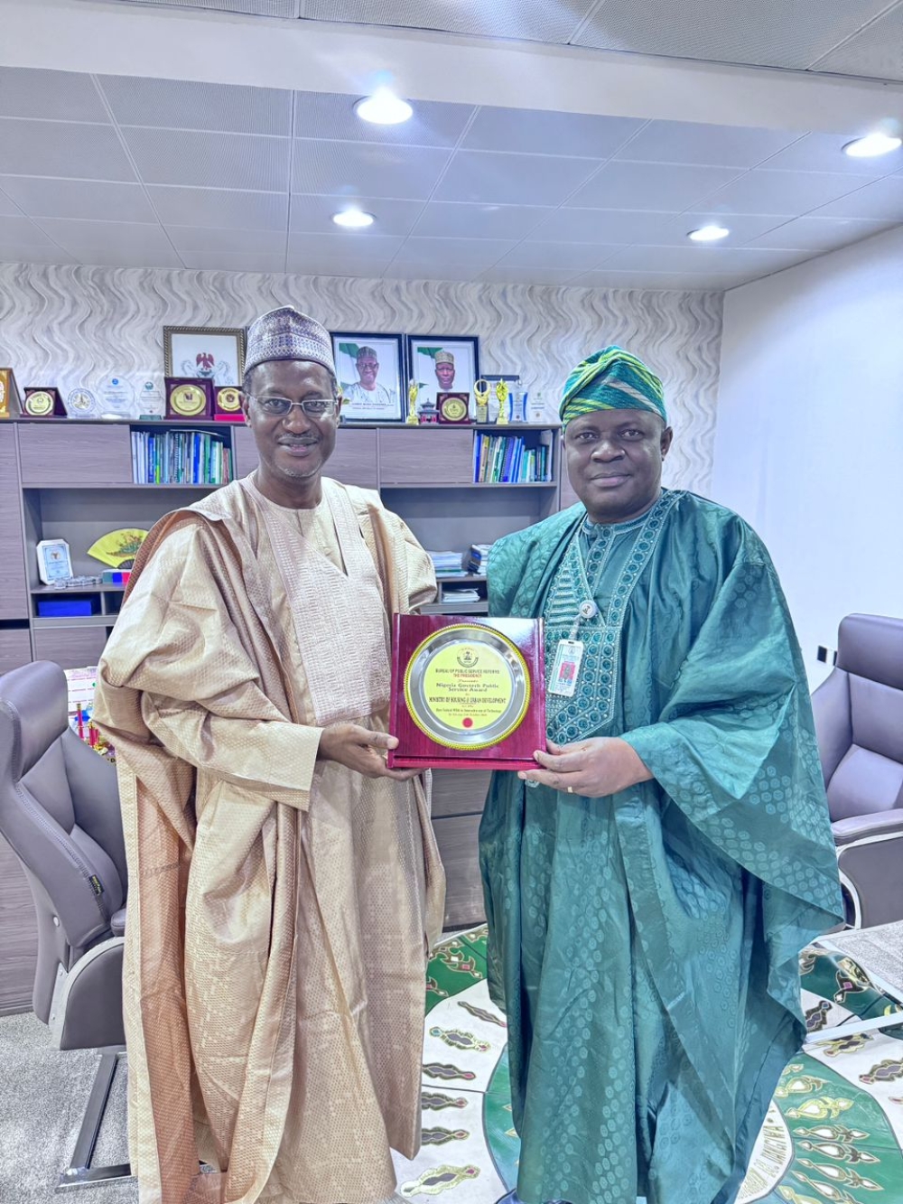 The Honorable Minister has today delivered the “GovTech Award” by Bureau of Public Service Reform to the Permanent Secretary. The ministry won the overall best MDA in use of innovative technology.