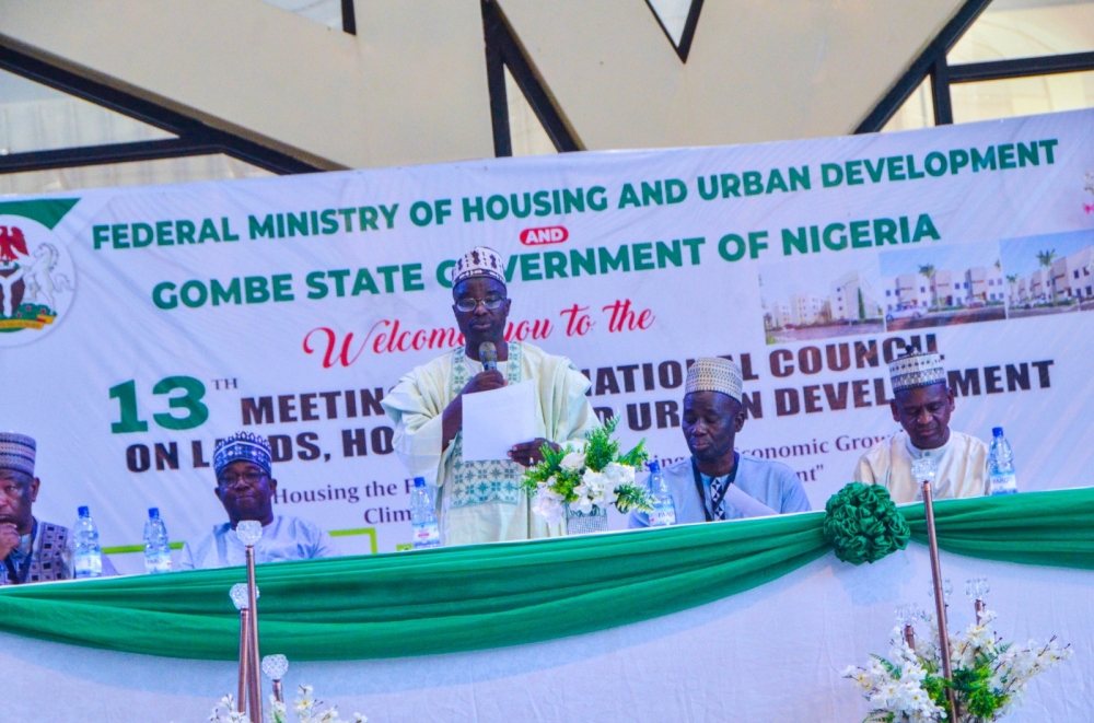 Day 1 Opening Ceremony of the 13th National Council on Lands, Housing and Urban Development ongoing at the International Conference Centre, Gombe, Gombe State. Monday 11th, November 2024