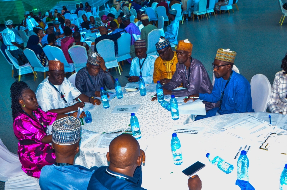 Thematic Groups 1-8 at the 13th National Council on Lands, Housing and Urban Development ongoing at the International Conference Centre, Gombe, Gombe State. Monday 11th, November 2024