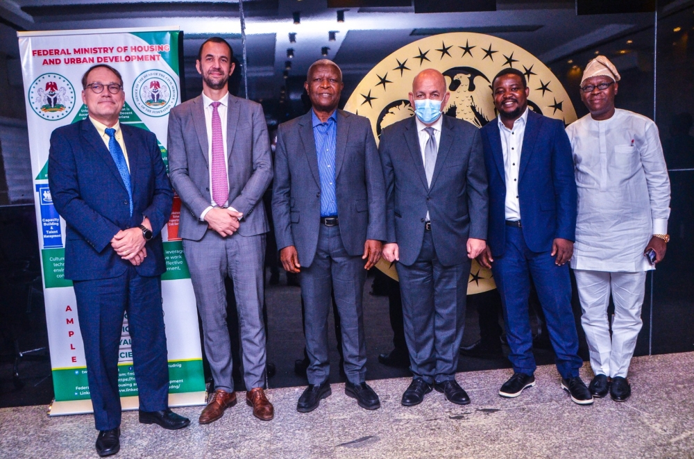 PHOTO SPEAK: Hon. Minister of Housing and Urban Development Arch. Ahmed Musa Dangiwa ; Permanent Secretary, FMHUD, Dr. Marcus Ogunbiyi and Directors in the Ministry, Meeting with Technical Mission from the World Bank on Land Titling Registration. and Cadstre. Monday 18th November, 2024