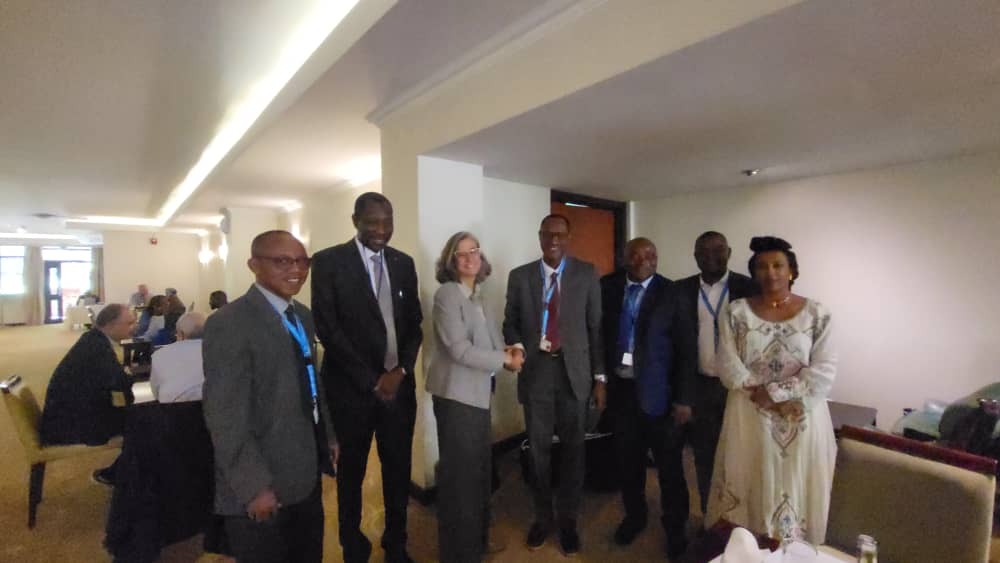 Photo Speak: Chair UN Habitat Executive Board and Hon. Minister of Housing and Urban Development and Executive Director, UN Habitat at the 2nd Session of 2024 UN Habitat Executive Board Meeting at the UN Office in Nairobi, Kenya