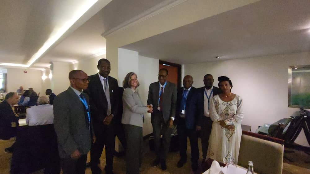 Photo Speak: Chair UN Habitat Executive Board and Hon. Minister of Housing and Urban Development and Executive Director, UN Habitat at the 2nd Session of 2024 UN Habitat Executive Board Meeting at the UN Office in Nairobi, Kenya