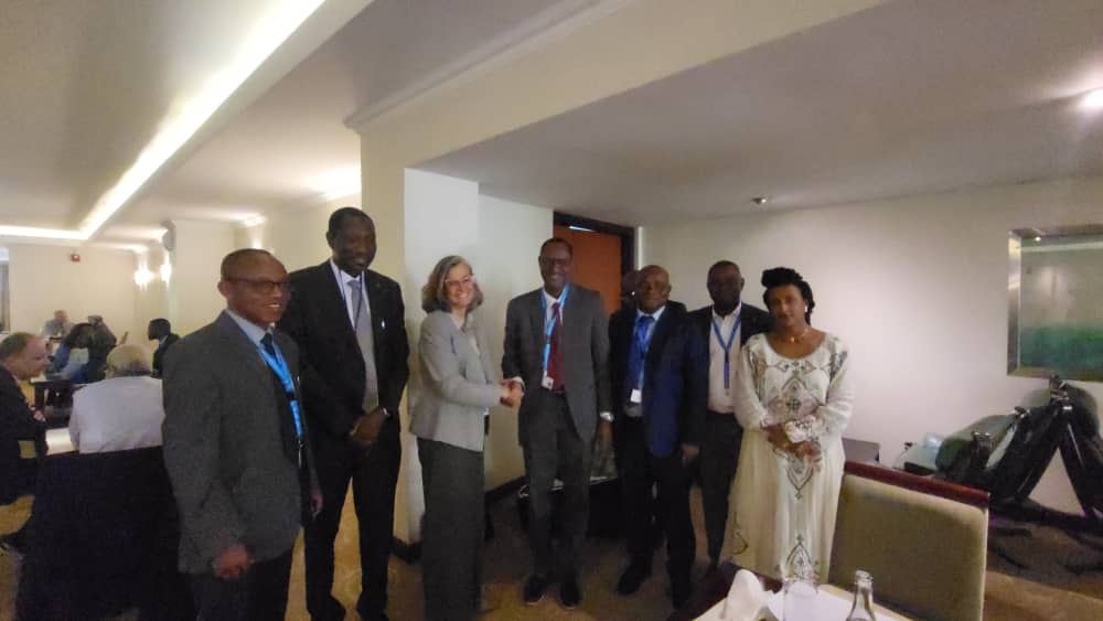 Photo Speak: Chair UN Habitat Executive Board and Hon. Minister of Housing and Urban Development and Executive Director, UN Habitat at the 2nd Session of 2024 UN Habitat Executive Board Meeting at the UN Office in Nairobi, Kenya