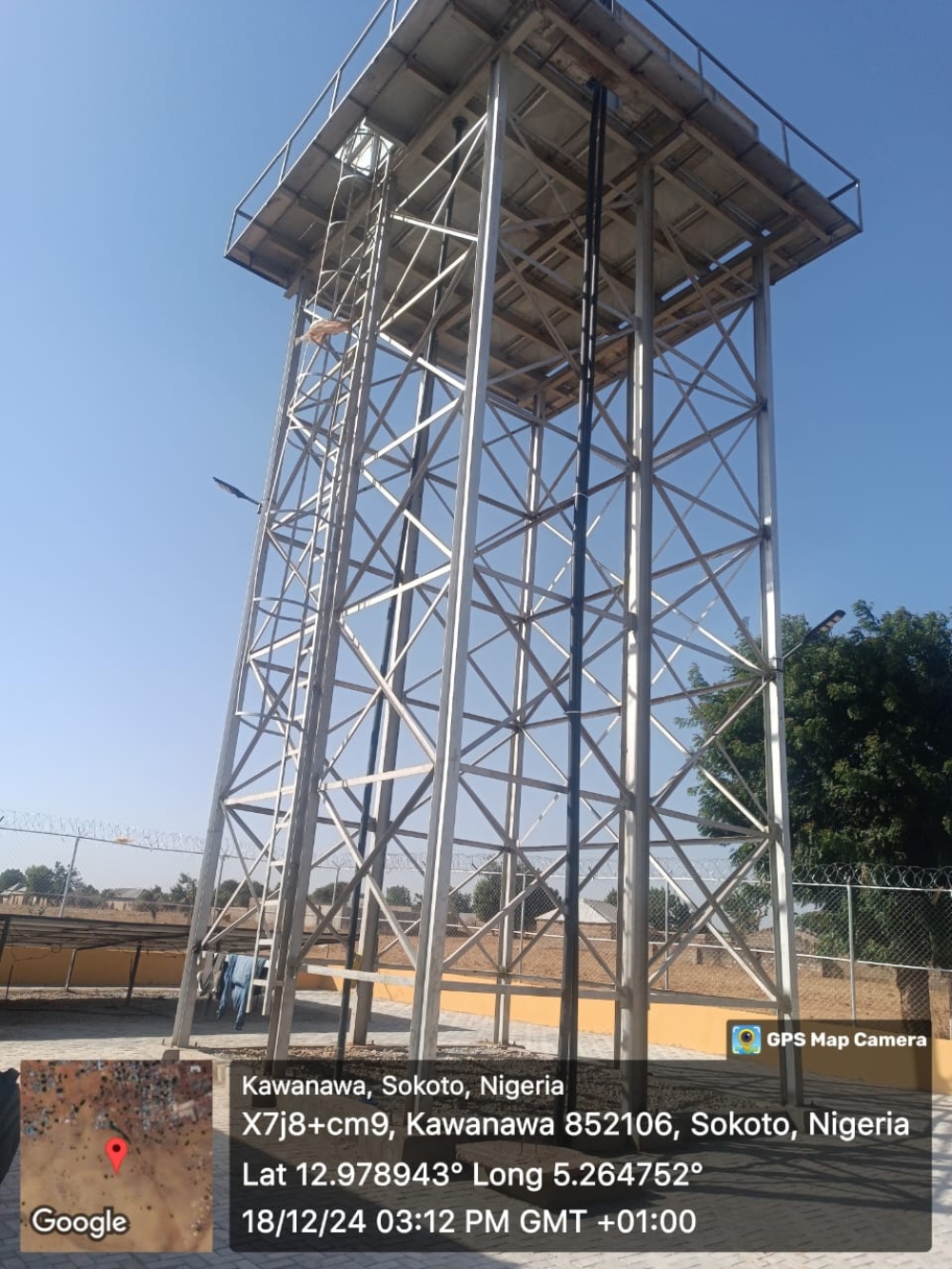 INSPECTION VISIT OF THE WATER PROJECT FOR RENEWED HOPE HOUSING PROGRAMME (RHHP) SITE AT SOKOTO STATE BY THE DIRECTOR/HOD CIVIL ENGINEERING. HE WAS RECEIVED AT THE SITE BY THE CONTROLLER AND THE FIELD OFFICE STAFF ON 18TH DECEMBER 2024.