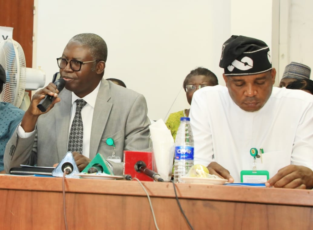 Permanent Secretary,  Federal Ministry of Housing and Urban Development,  Dr Shuaib Muhammad Belgore led the Management staff and Heads of FMHUD Agencies to the 2025 Budget interactive meeting with the House of Representatives Committee on Housing and Habitat under the Chairmanship of Hon Abdulmumini Jibrin,  Thursday,  16th January,  2025