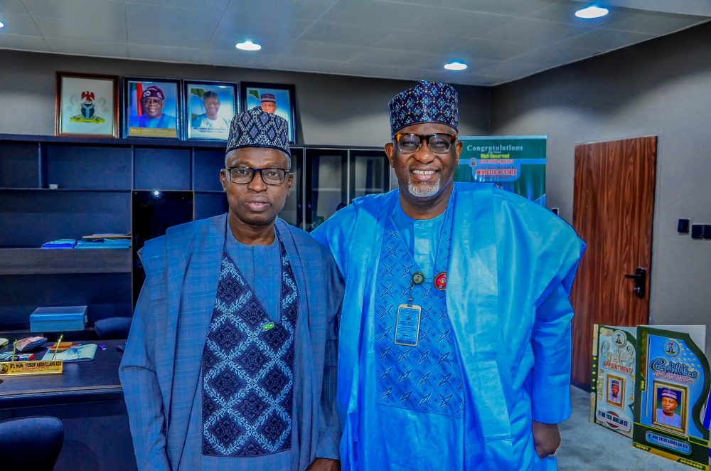 PHOTO SPEAK: New Permanent Secretary Meets Minister of State for Housing