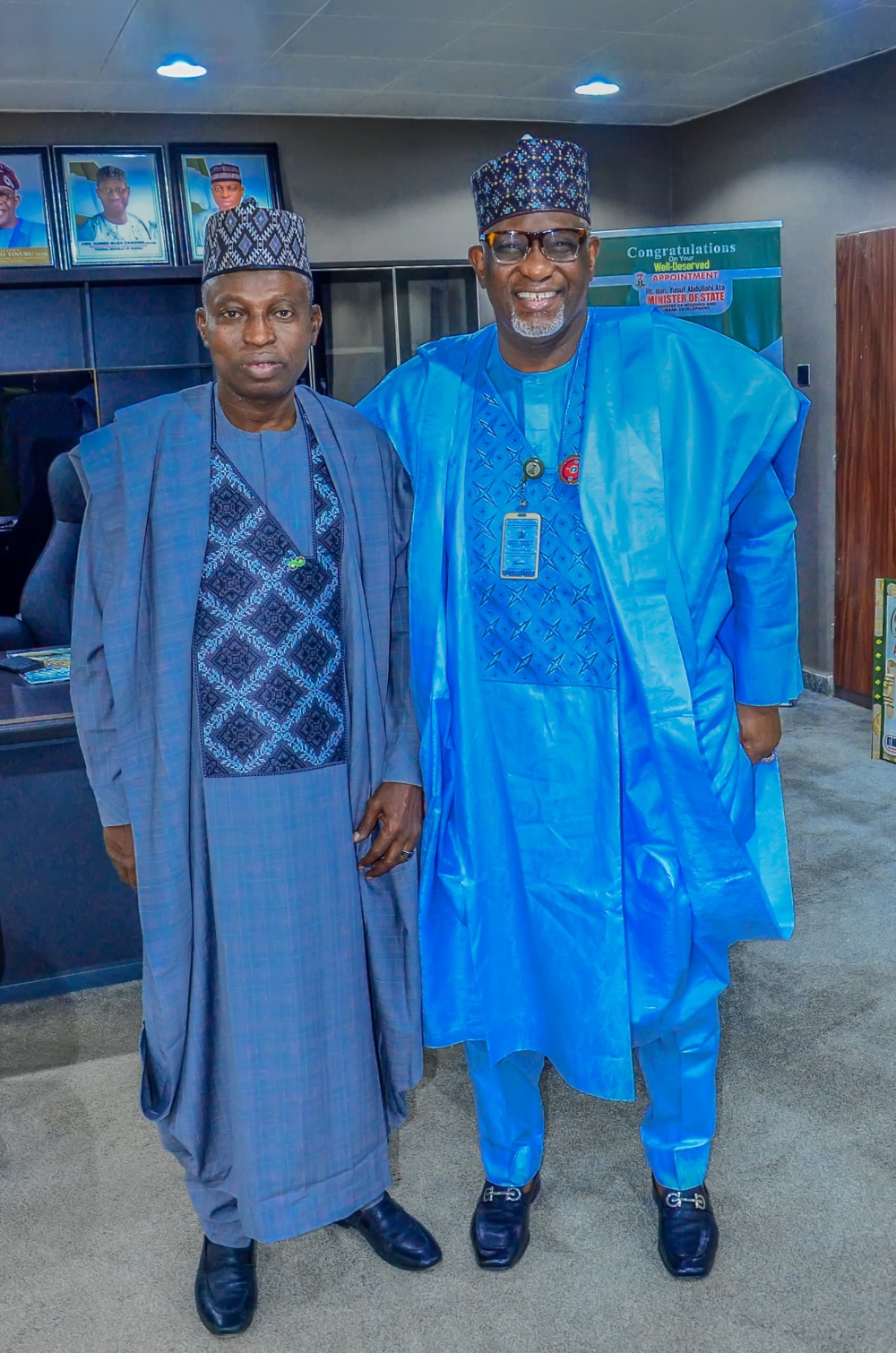 PHOTO SPEAK: New Permanent Secretary Meets Minister of State for Housing