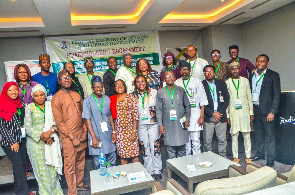 FMHUD Directors and Secretariat members at the Ministry’s retreat held at Radisson Blu Hotel, GRA, Ikeja, on the 20th of February,  2024