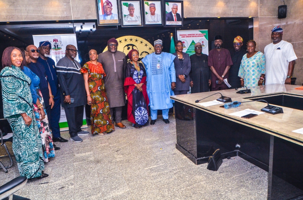 Photo Speak: Meeting of the Permanent Secretary, Federal Ministry of Housing and Urban Development, Dr Shuaib Belgore with leadership of Nigerian Institute of Architects, Wednesday 12th, February, 2025