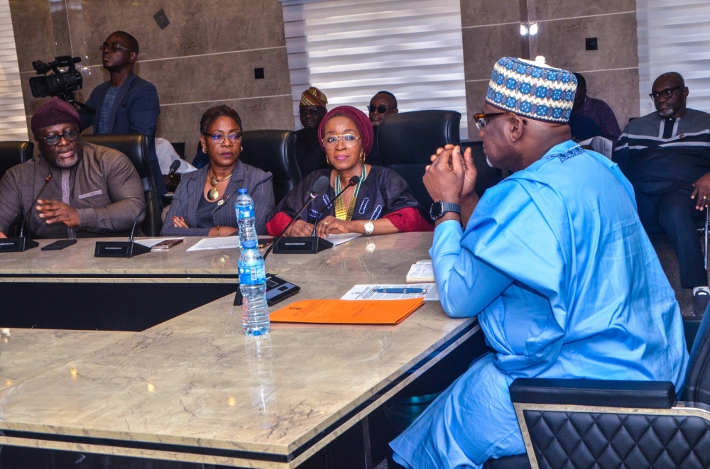 Photo Speak: Meeting of the Permanent Secretary, Federal Ministry of Housing and Urban Development, Dr Shuaib Belgore with leadership of Nigerian Institute of Architects, Wednesday 12th, February, 2025