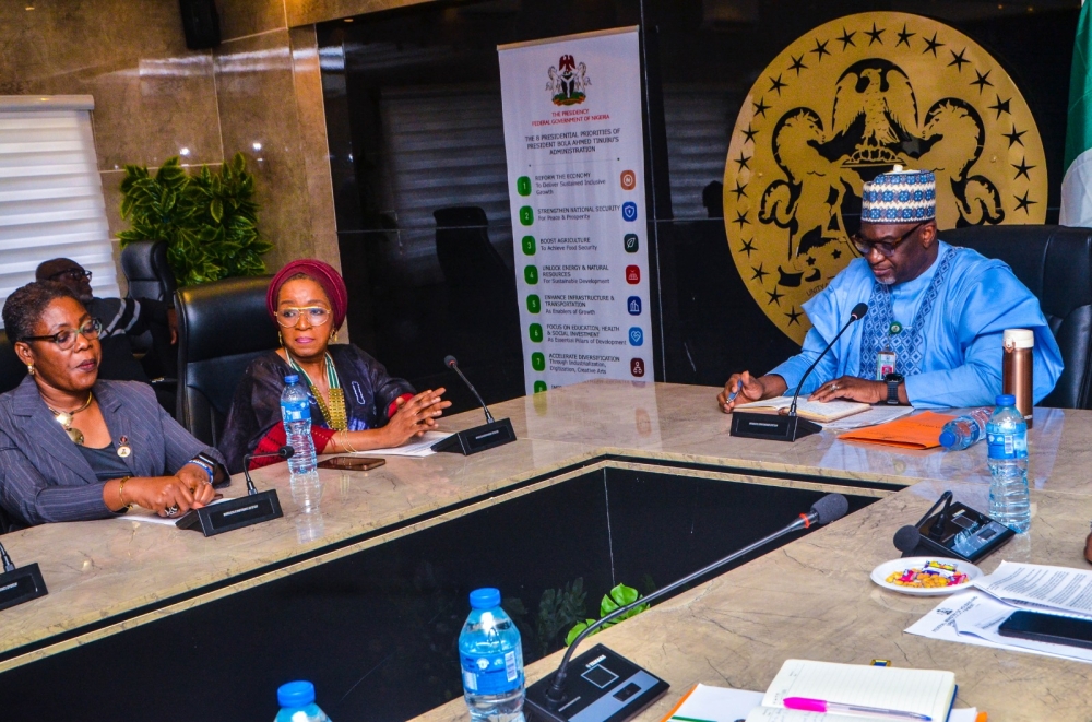 Photo Speak: Meeting of the Permanent Secretary, Federal Ministry of Housing and Urban Development, Dr Shuaib Belgore with leadership of Nigerian Institute of Architects, Wednesday 12th, February, 2025