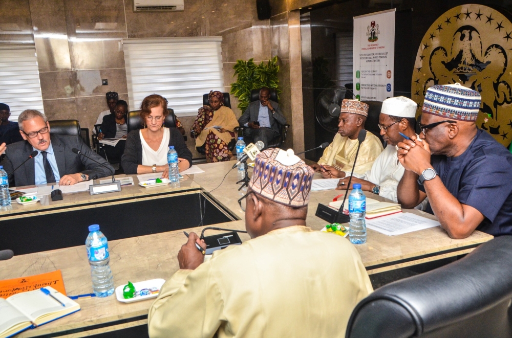 Meeting of the German Development Cooperation (GIZ) with the Hon Minister of Housing and Urban Development,  Arc Ahmed Musa Dangiwa