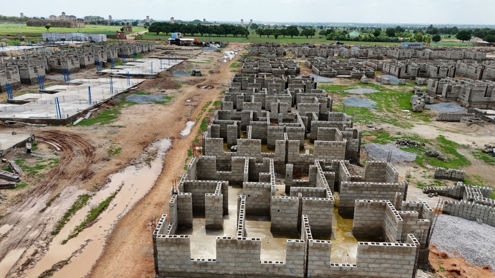 Inspection of the 2000 Units Kano Renewed Hope City by the Minister and Minister of State, Housing and Urban Development, Arc. Ahmed Musa Dangiwa and Rt.Hon Abdullahi Yusuf Ata in company of some Directors of the Ministry, Friday, 25th July, 2025
